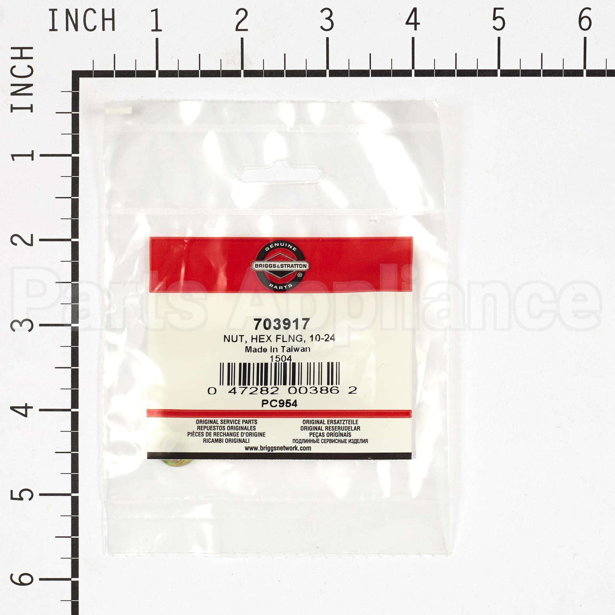 703917 Briggs & Stratton Nut Hex Flng 10-24