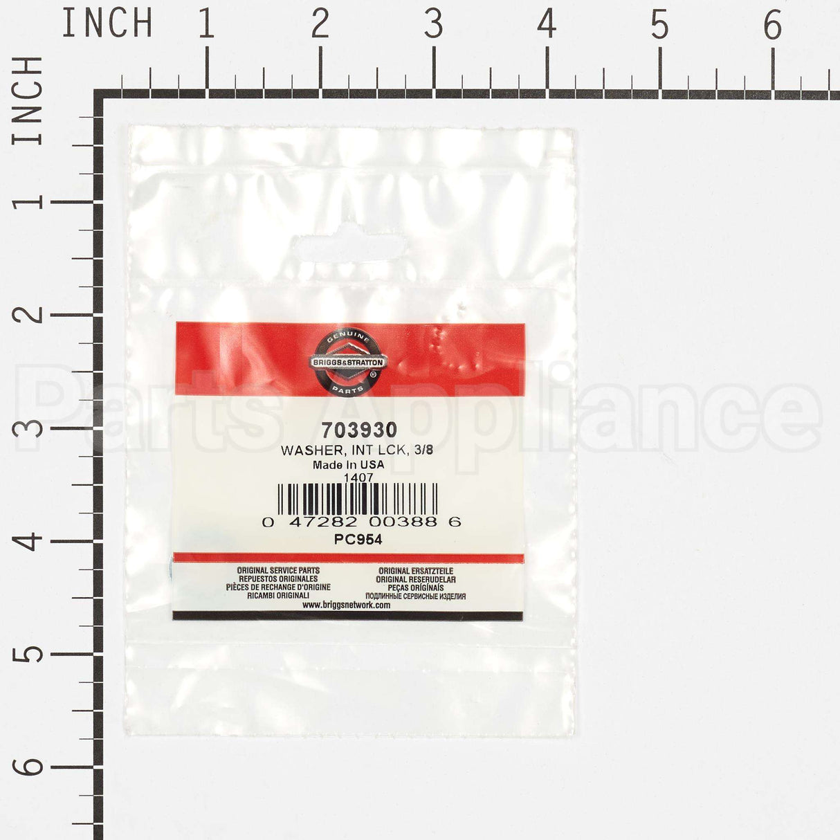 703930 Briggs & Stratton Washer Int Lck 3/8
