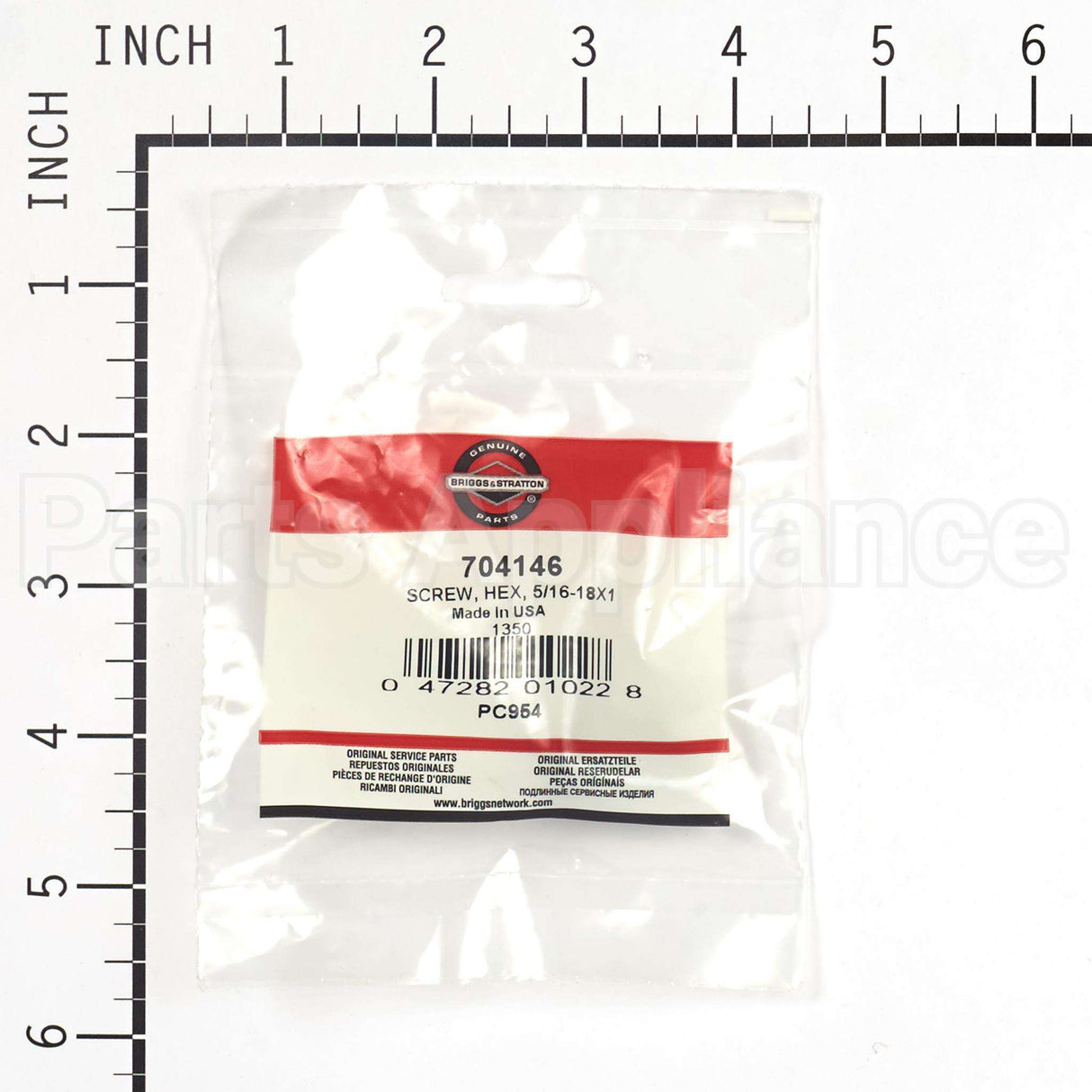 704146 Briggs & Stratton Screw Hex 5/16-18X1