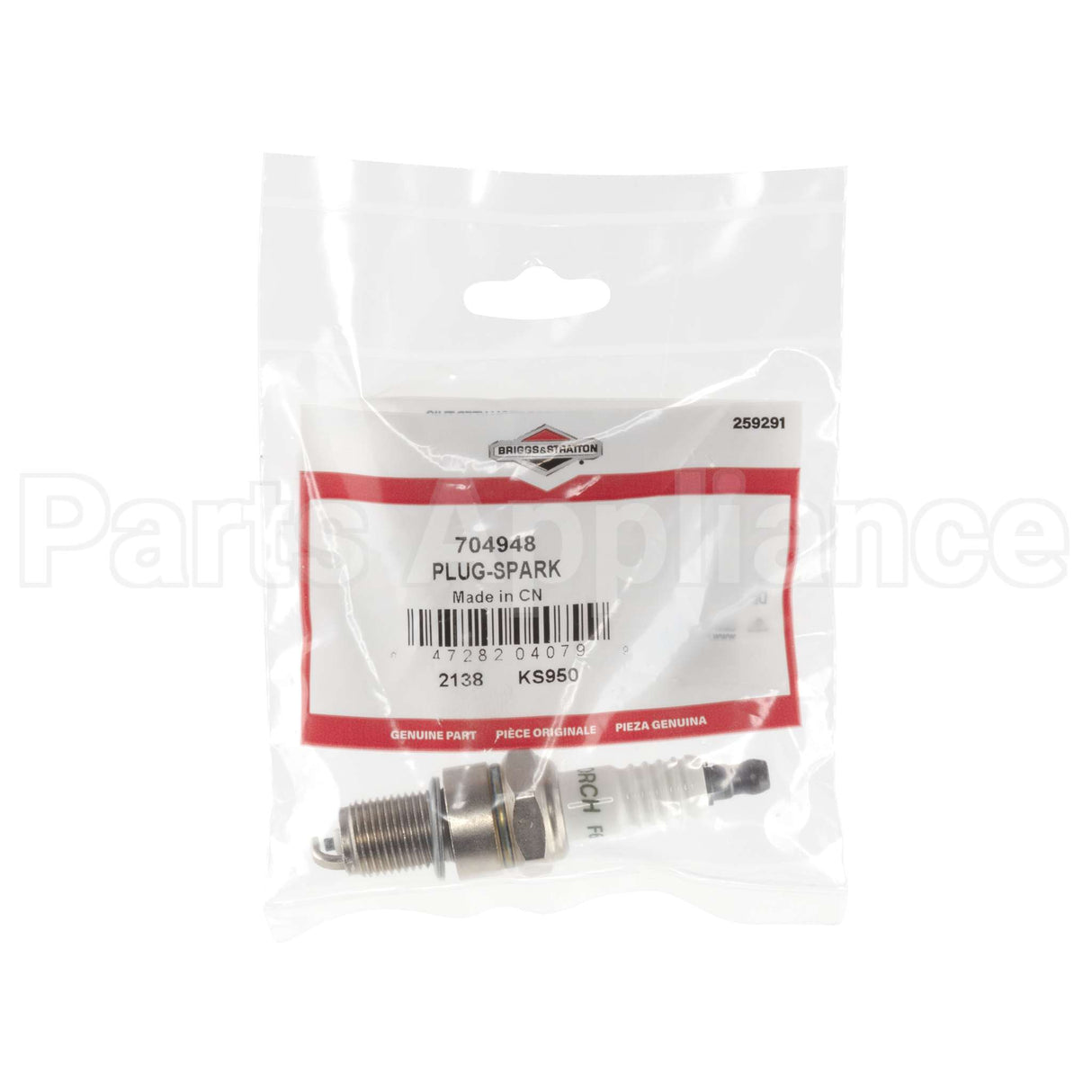 704948 Briggs & Stratton Plug-Spark