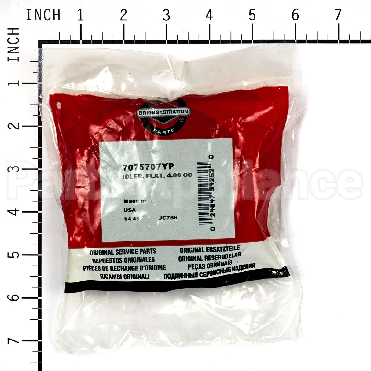 7075707YP Briggs & Stratton Idler Flat 4.00 Od