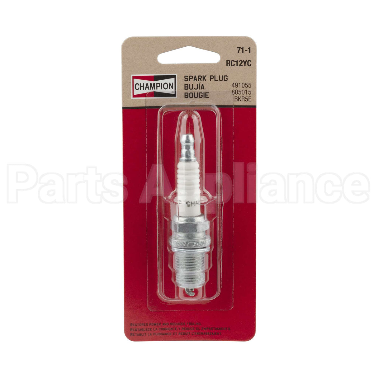 71-1 Champion Rc12Yc Sm Eng Plug Carded