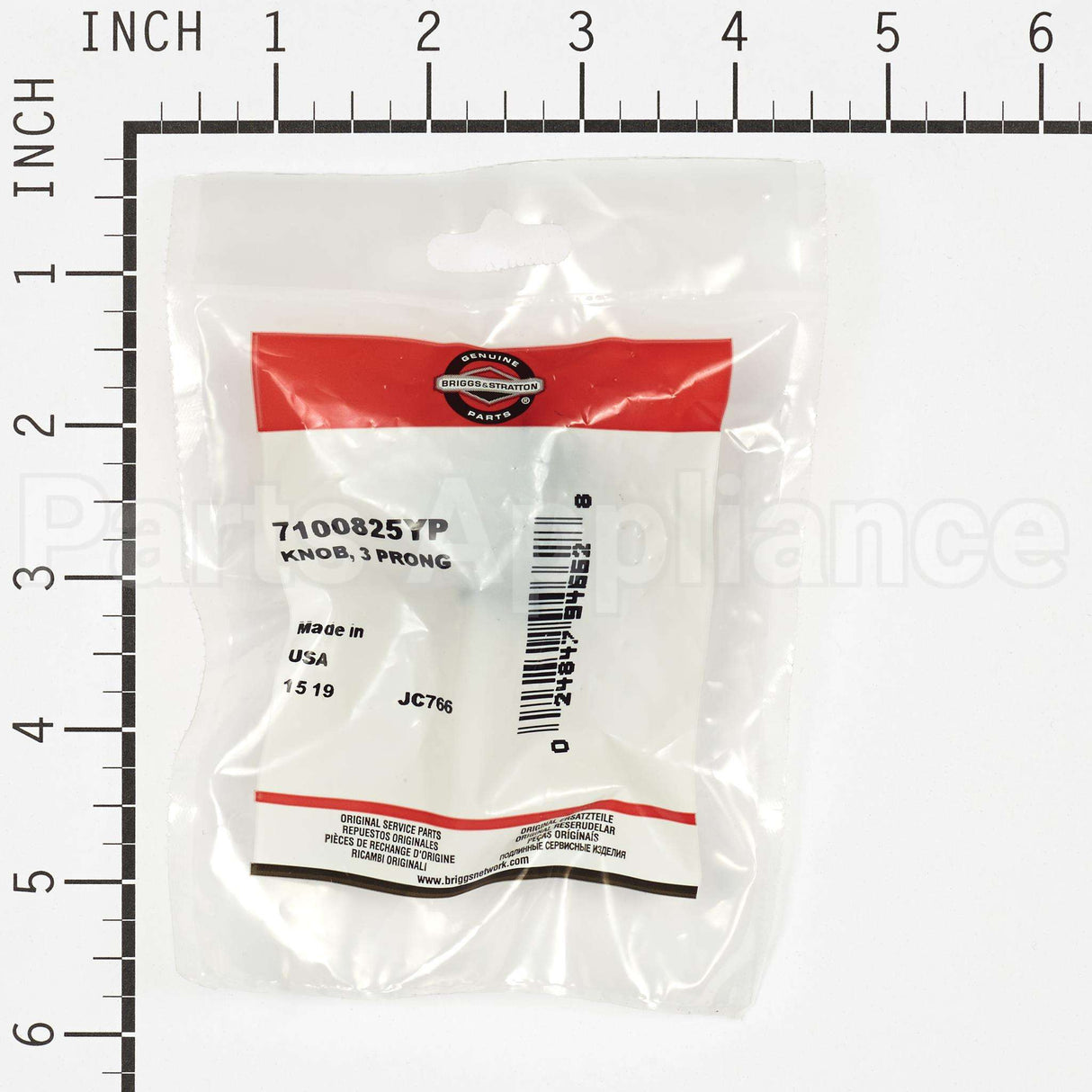 7100825YP Briggs & Stratton Knob 3 Prong