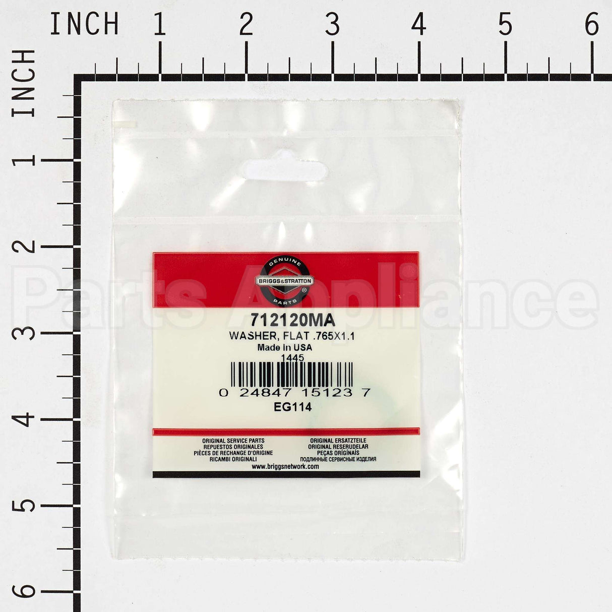 712120MA Briggs & Stratton Washer Flat .765X1.1