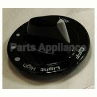 74008850 Whirlpool Knob Burner (Blk)