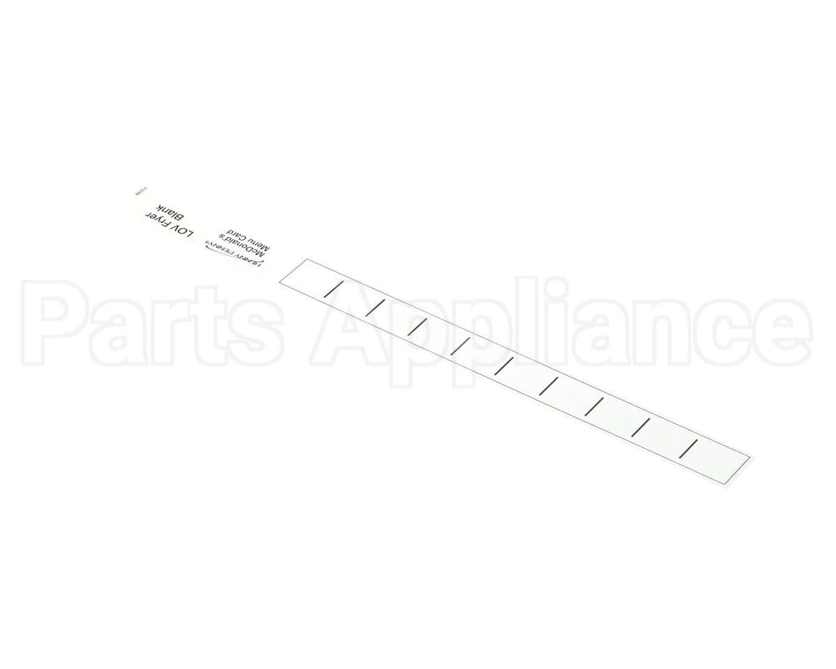 77249 Henny Penny Menu Card-Blank-Lov