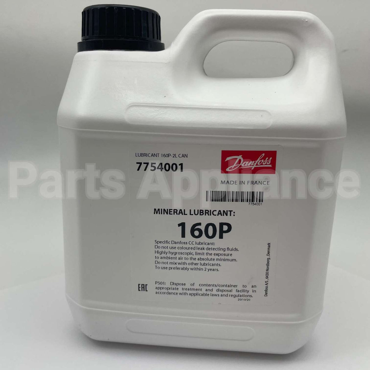 7754001 Danfoss 160P Mineral Oil 2 Liter Can