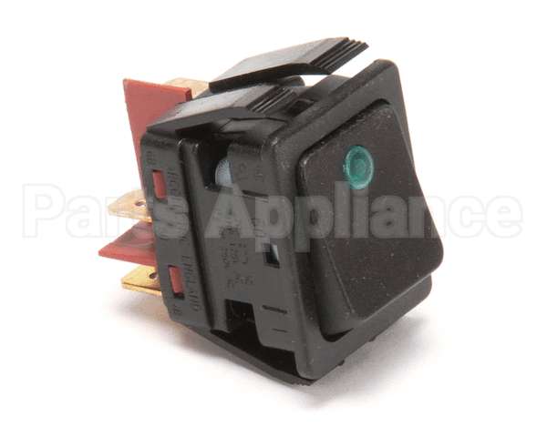 781870 Newco Switch,Black Rocker W/Grn
