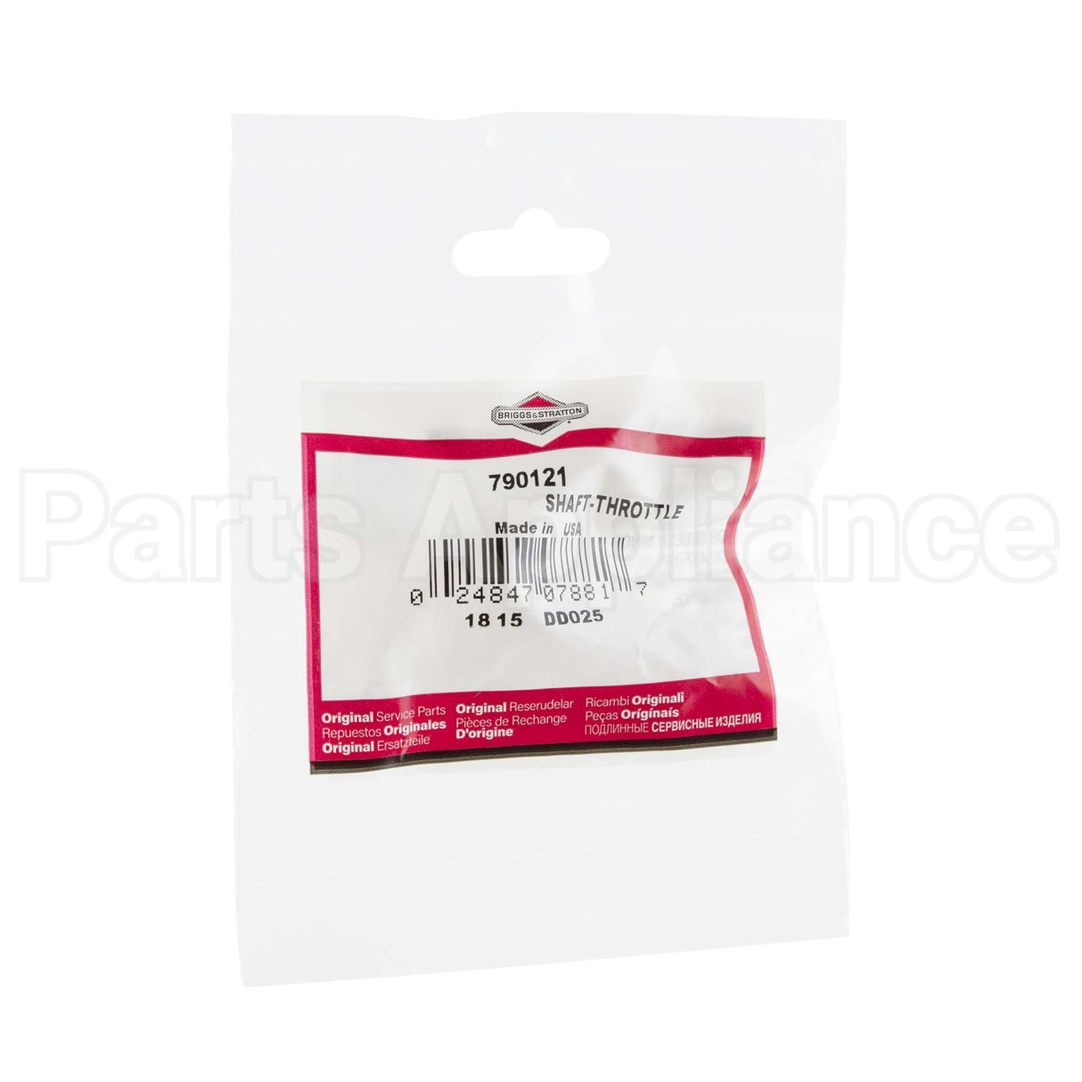 790121 Briggs & Stratton Shaft-Throttle