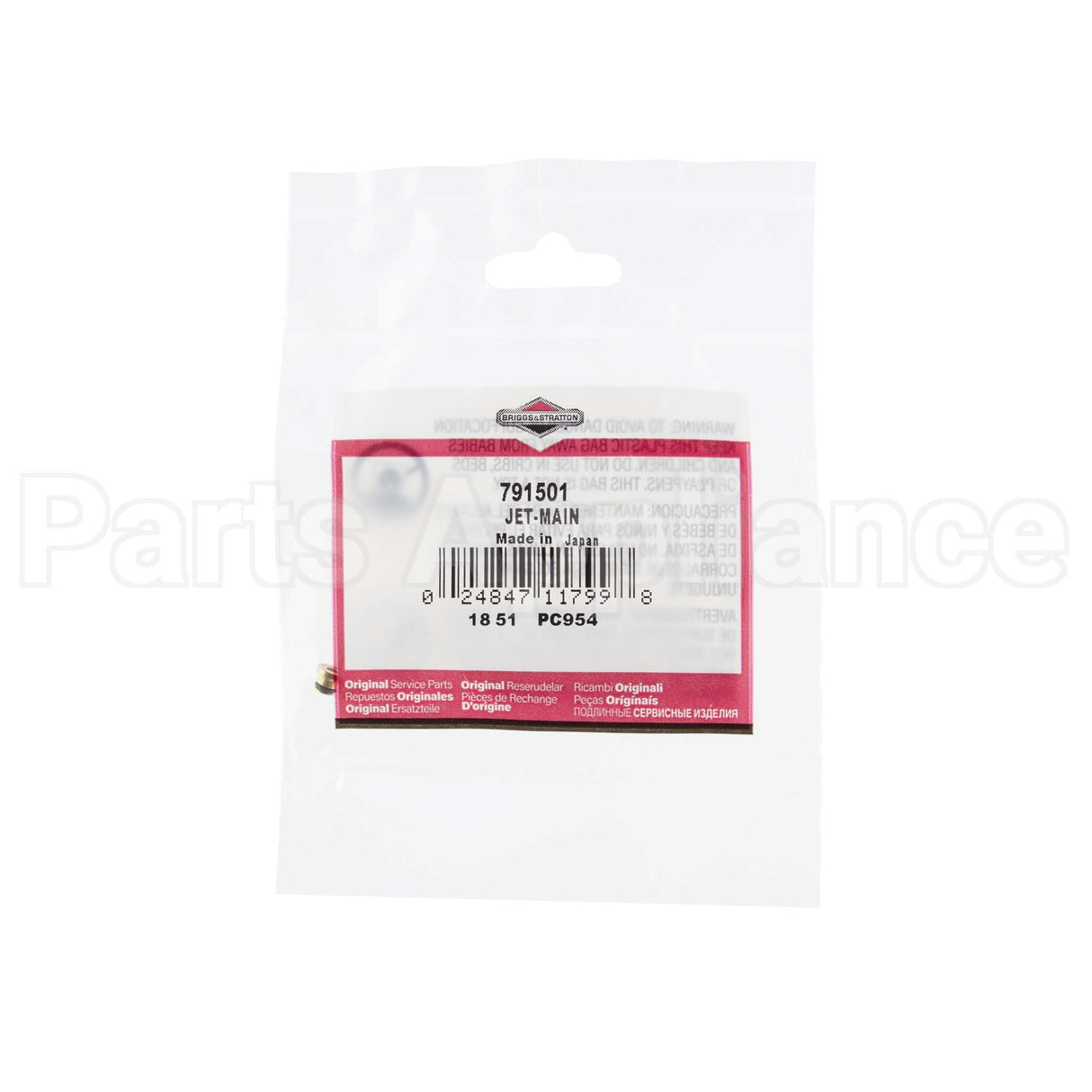 791501 Briggs & Stratton Jet-Main