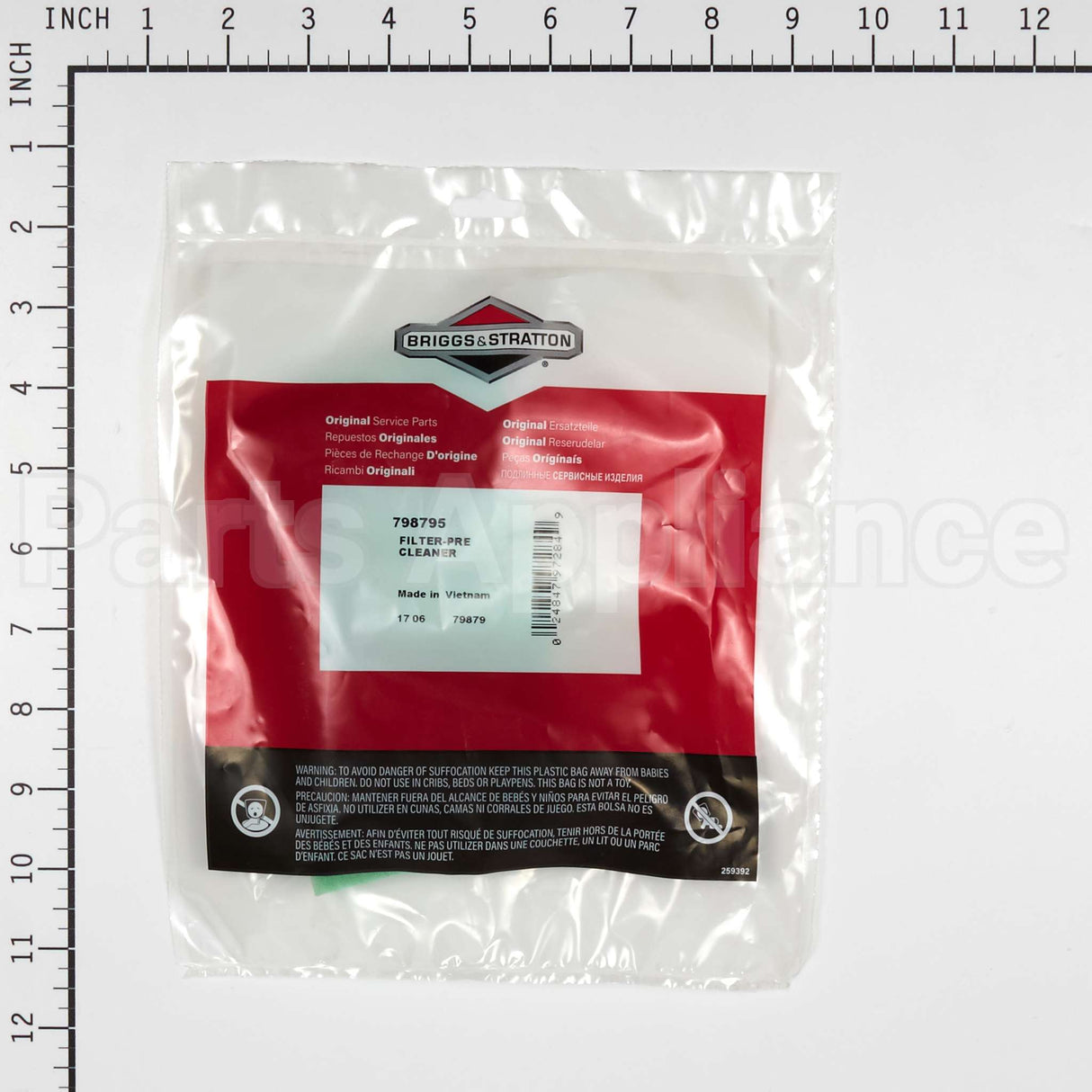 798795 Briggs & Stratton Filter-Pre Cleaner