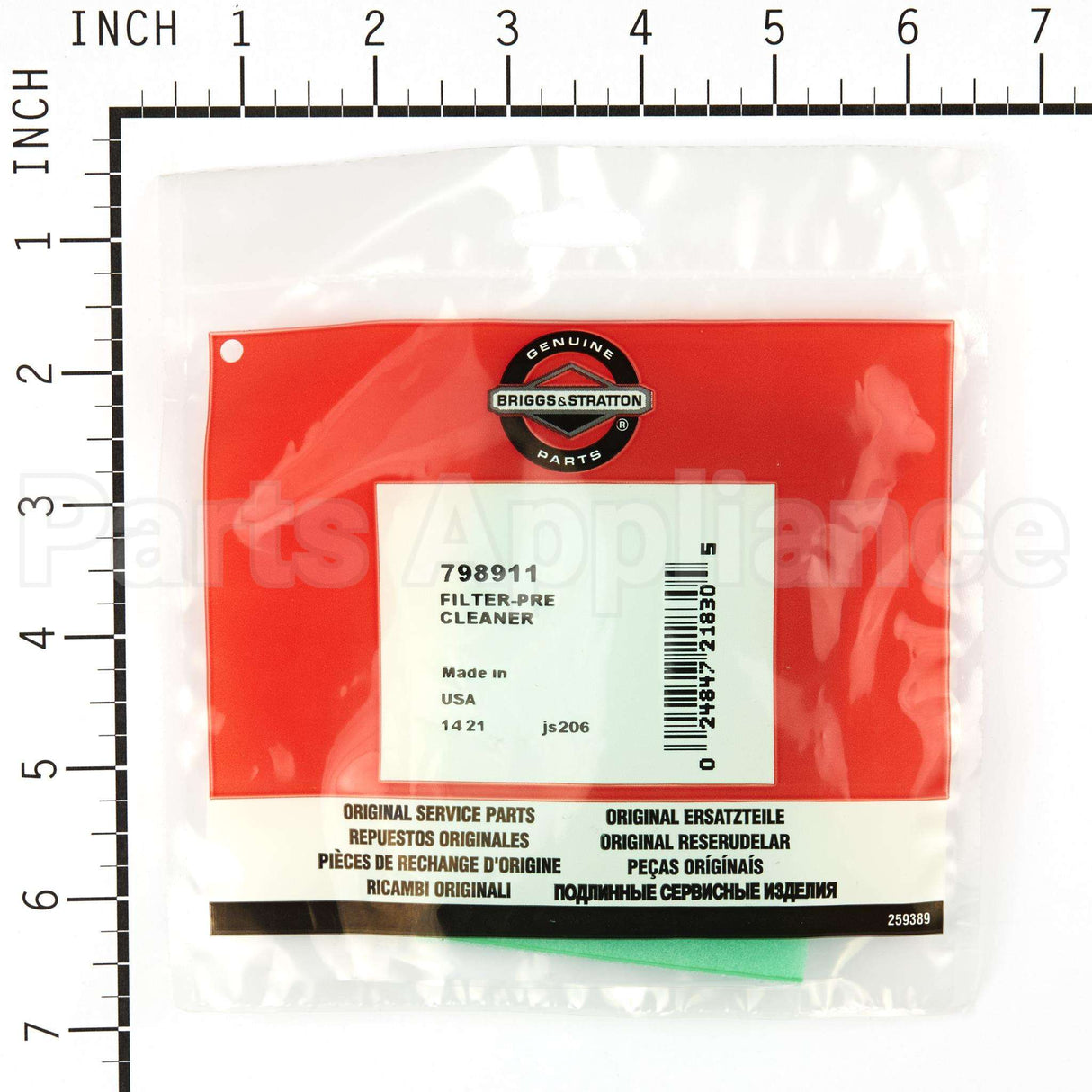 798911 Briggs & Stratton Filter-Pre Cleaner
