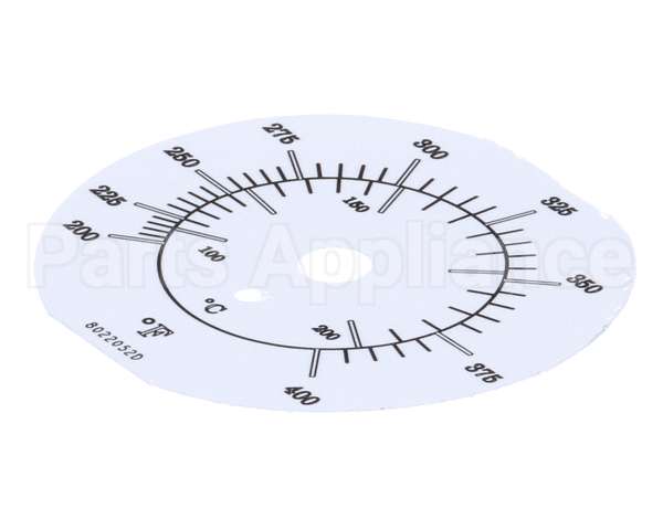 8022052 Frymaster Label, Tmt Dial