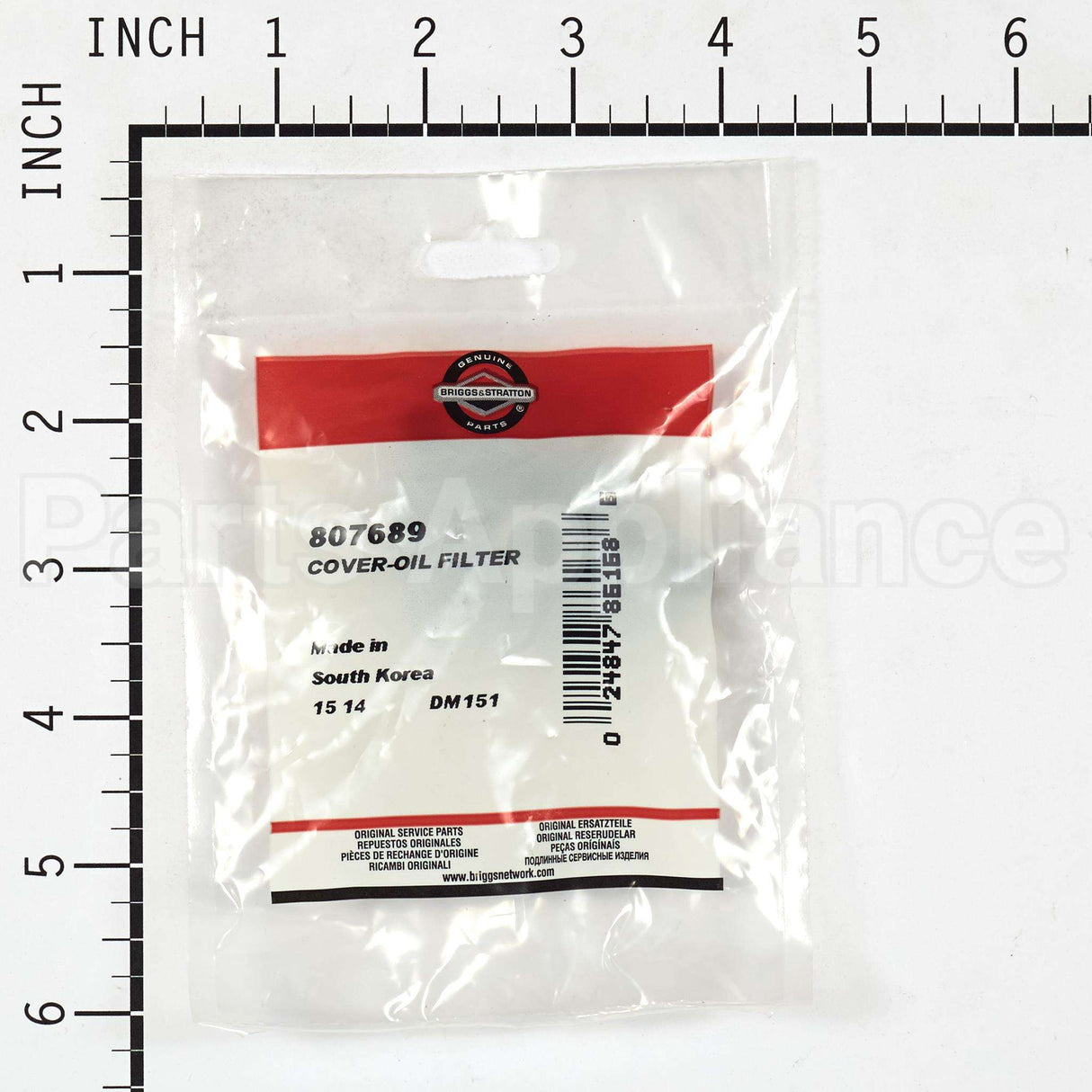 807689 Briggs & Stratton Cover-Oil Filter