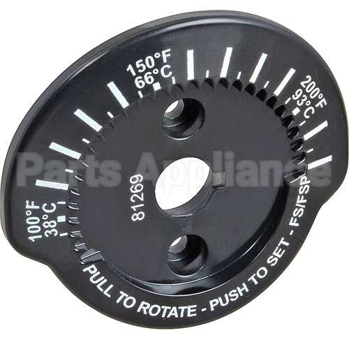 81269 Compatible Server Plate, Thermostat Indicat Or 100 - 200F