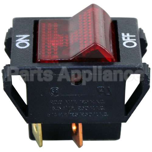 819871-2 Compatible Vulcan Switch, On/Off Black Rocker W/ Light