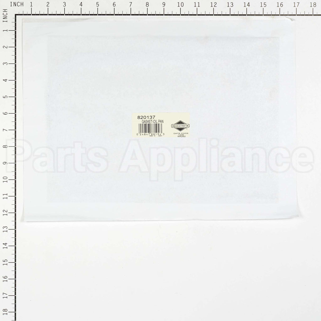 820137 Briggs & Stratton Gasket-Oil Pan