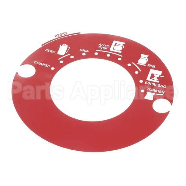 82033 Compatible Grindmaster Decal, Grnd Sel 875 Red
