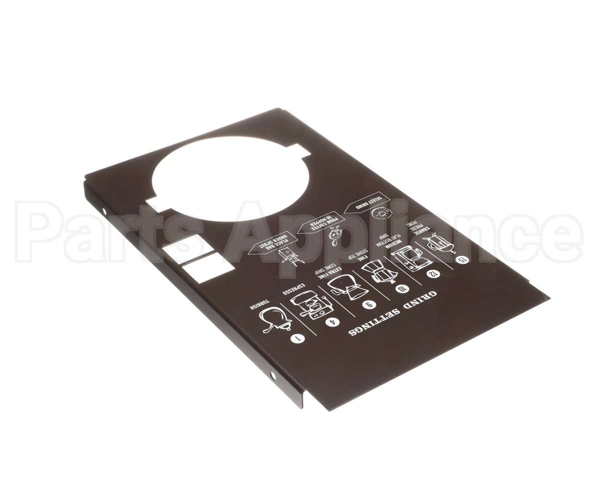 83363TS Grindmaster Cecilware Panel, Upper Front, Drk Brwn,S