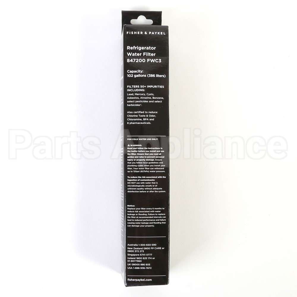 847200 Fisher Paykel Filter Water Ref Fwc3