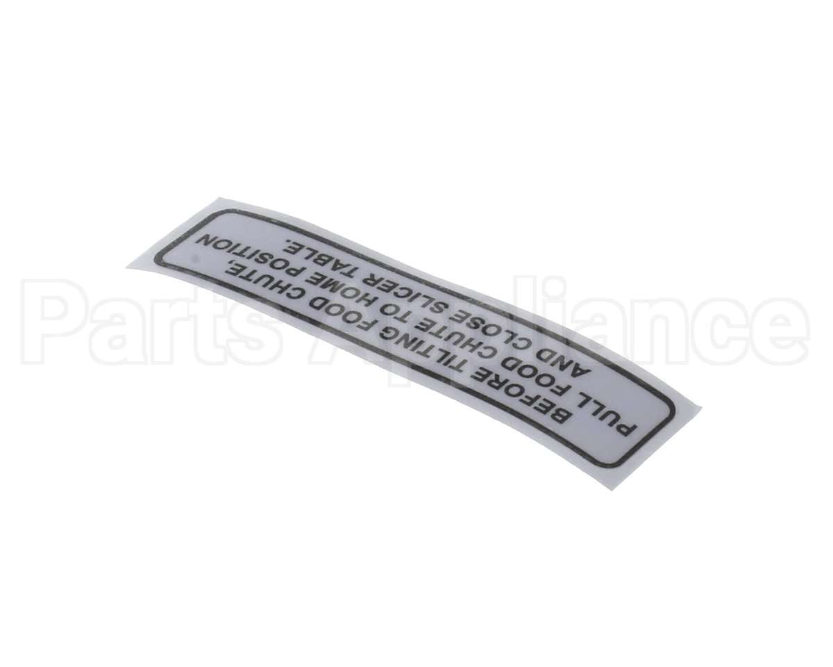 920196 Globe Carriage Tilt Label