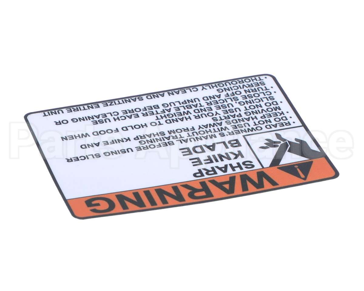 920200 Globe Warning Label - Large