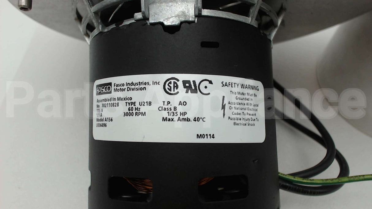 A156 Regal Rexnord - Fasco Draftinducermotor 115V 1Sp
