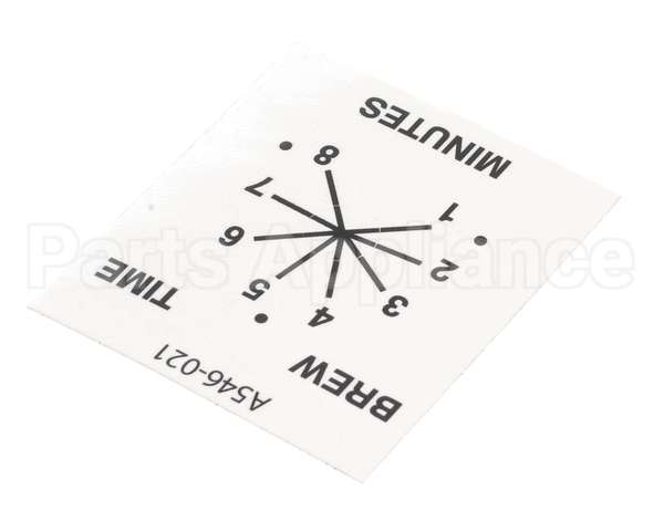 A546-021 Grindmaster Cecilware Decal, Columbia Timer