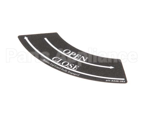 A546-393 Grindmaster Cecilware Decal,Shuttle Lid