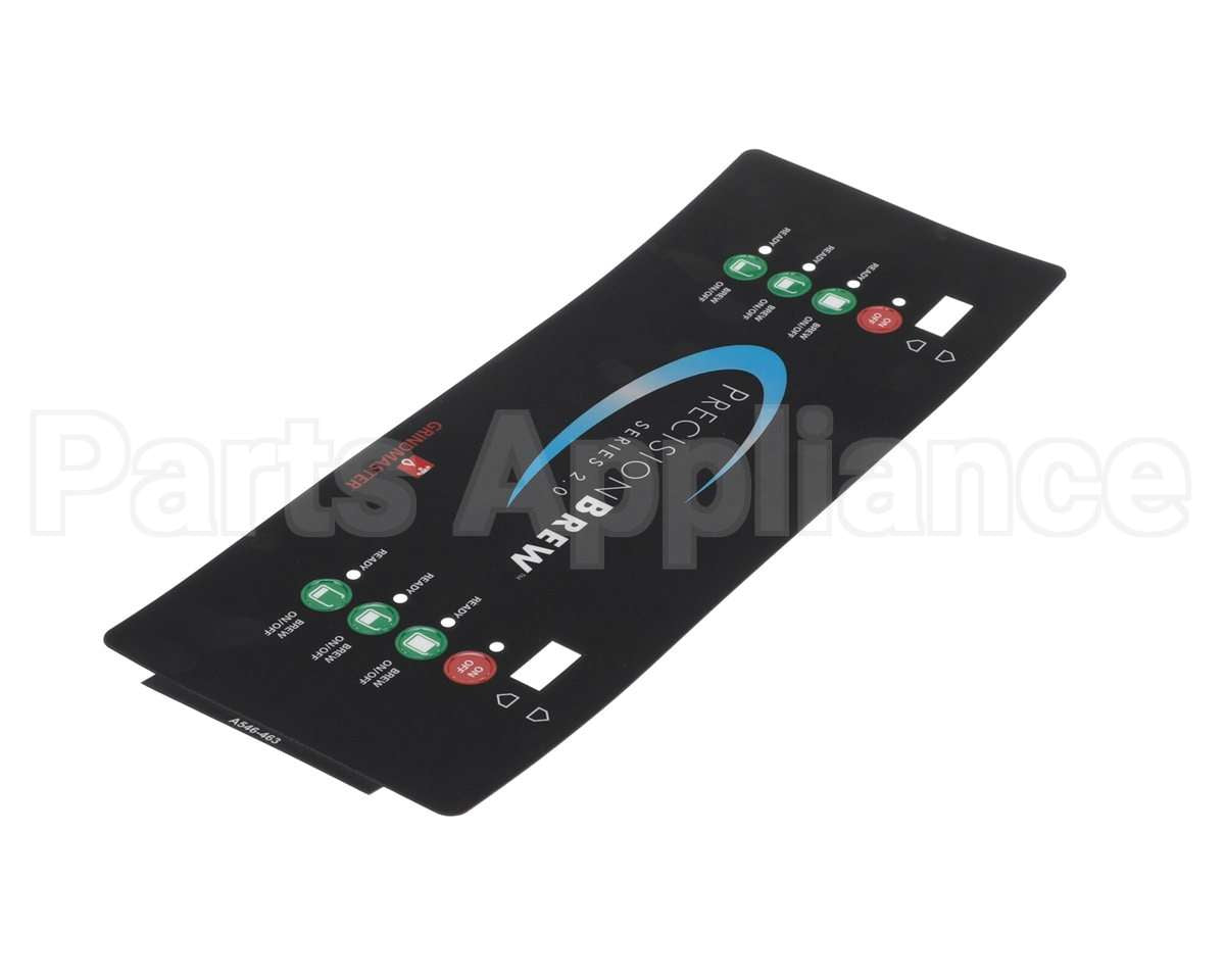 A546-463 Grindmaster Cecilware Decal, Top Panel Pb430 2Nd