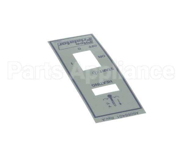 A6066401 Pitco Label,Ovly Fr Panel 7-2,7-3,7-4 Wk