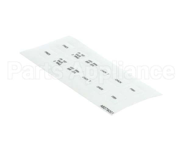 A6079001 Pitco Label,Decal Overelay Cmptr B.k.