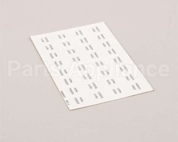 A6085001 Pitco Label,Culvers Lh