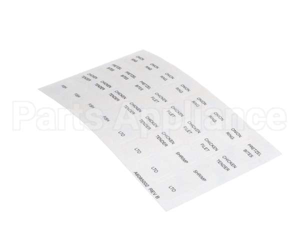 A6085002 Pitco Label,Culvers Rh