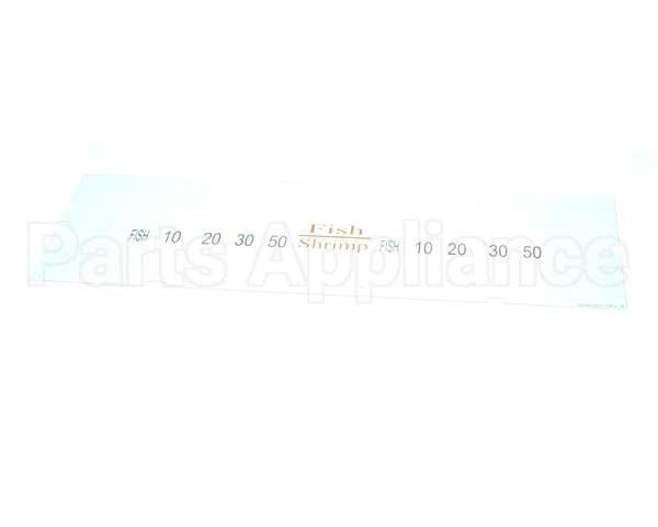 A6085505 Pitco Label,Ovrelay Hooters Fish/Shrimp