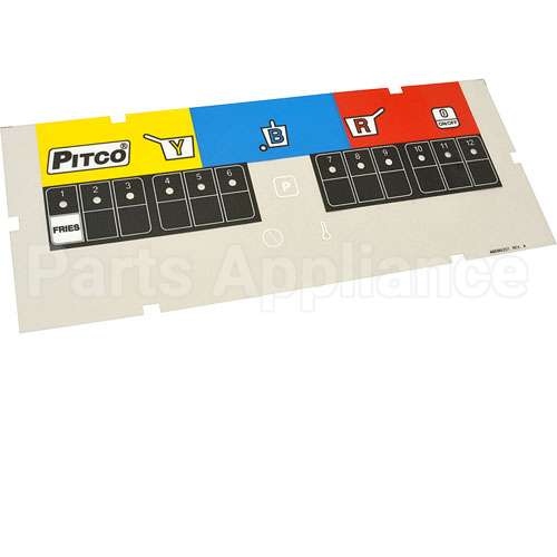 A6096201 Compatible Pitco Lbl, Ovrly 3 Zn Fries