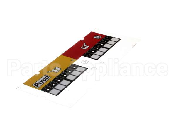 A6096501 Pitco Label,Ovrelay 2 Zn Blank