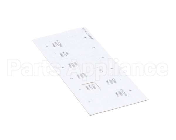 A6097102 Pitco Label,Ssh60W Right Hand Finish