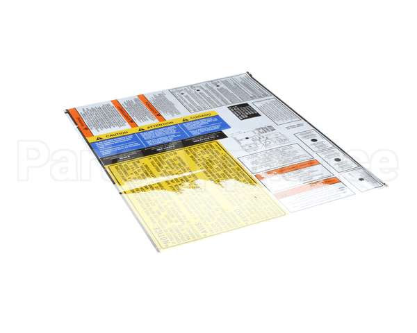 A6100201 Pitco Label,Sheet Gas 7,14,18,14R,14C