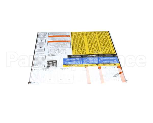 A6100201 Pitco Label,Sheet Gas 7,14,18,14R,14C