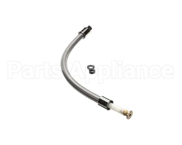 B-0024-H2A T&S Brass Flexible Stainless Steel Hose, Less Hand