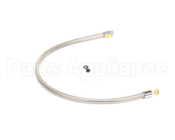 B-0044-H2A T&S Brass Hose, 44 Flexible Stainless Steel, Less