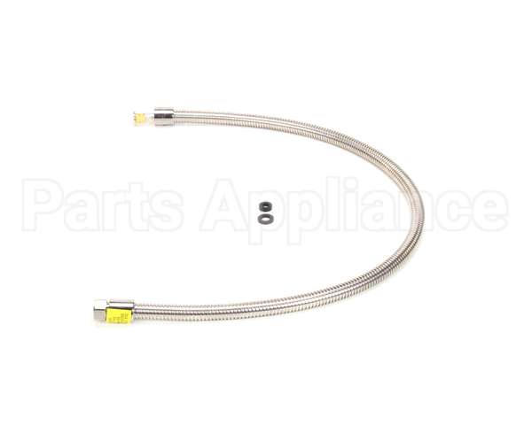 B-0044-H2A T&S Brass Hose, 44 Flexible Stainless Steel, Less