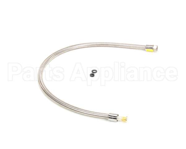 B-0044-H2A T&S Brass Hose, 44 Flexible Stainless Steel, Less