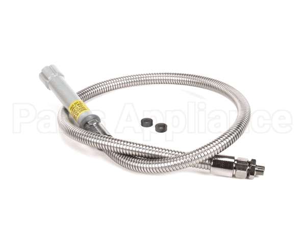 B-0044-HF T&S Brass Hose, 44 Flexible Stainless Steel With A