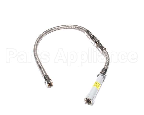 B-0044-V9 T&S Brass Hose, 44 Flexible Stainless Steel, Backf