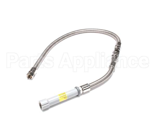 B-0044-V9 T&S Brass Hose, 44 Flexible Stainless Steel, Backf