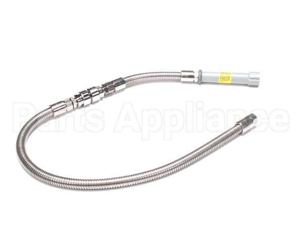 B-0044-V9 T&S Brass Hose, 44 Flexible Stainless Steel, Backf