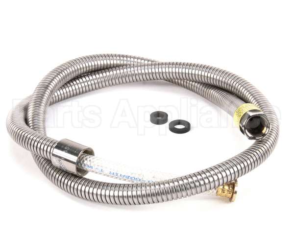 B-0056-H2A T&S Brass Hose, 56 Flexible Stainless Steel, Less