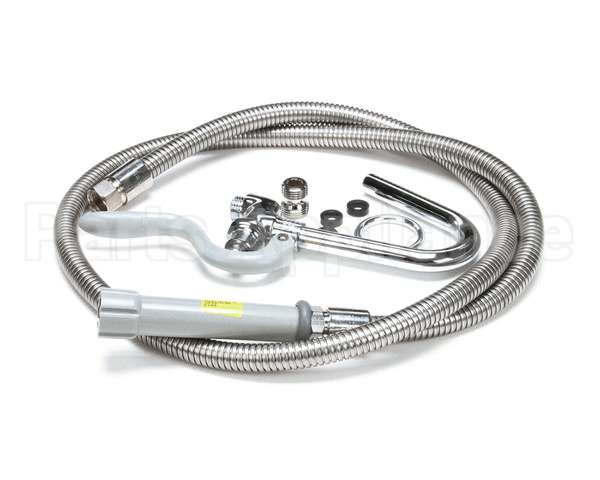 B-0102-A T&S Brass Pot & Glass Filler, Hook Nozzle, 68 Flex